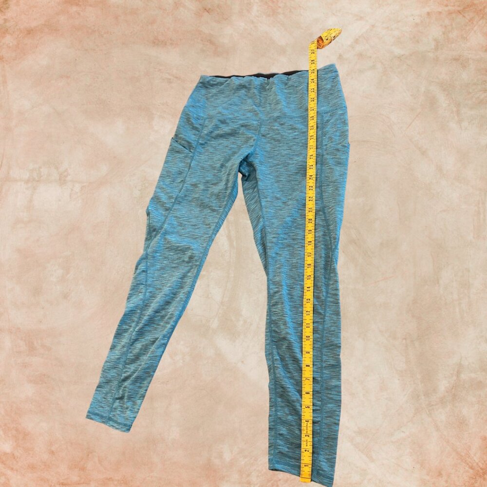 ODODOS High-Waisted Yoga Leggings – SpaceDye Blue (L) - Picture 4 of 8